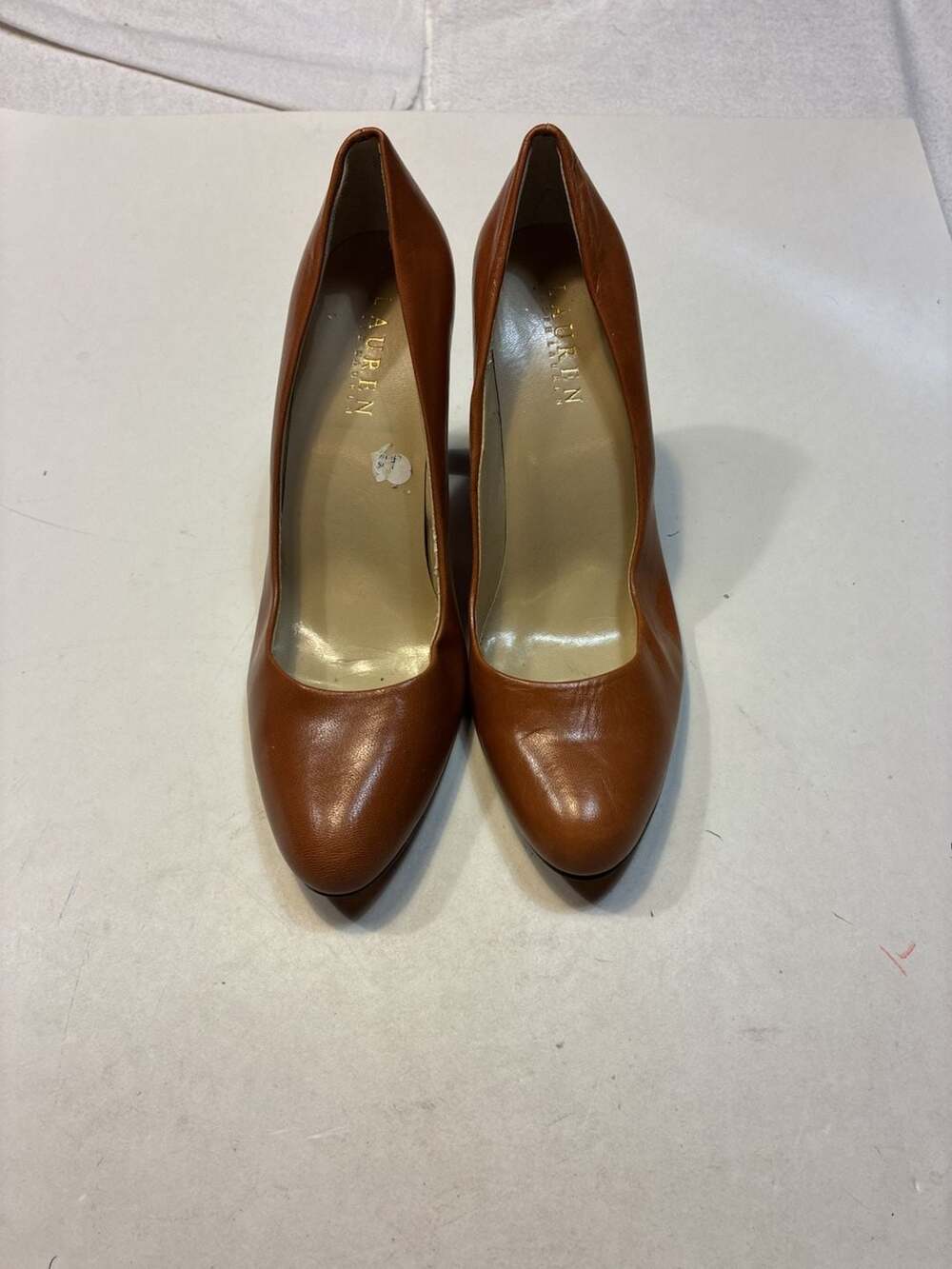 Lauren Ralph Lauren Brown Leather High Heel Pumps Size 8B